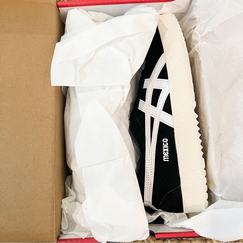 NWT Onitsuka Tiger Mexico Delegation Sneakers Black White Sz Men 5.5/Women 7 - Picture 7 of 15